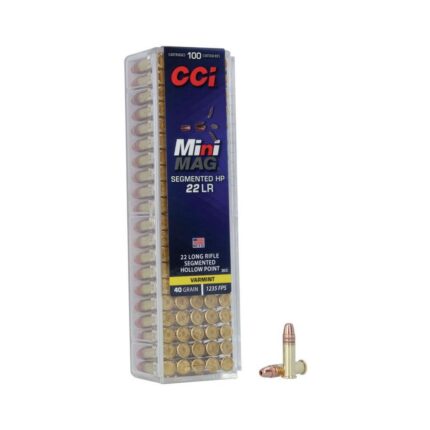 CCI Mini Mag Segmented HP 22LR 40GR HP 100Rd 36CC